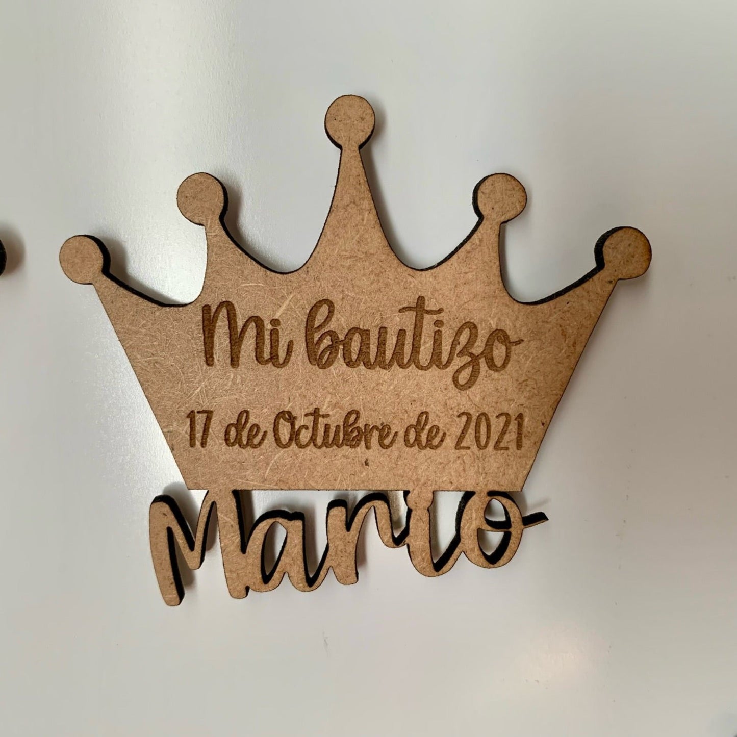 Imán con Nombre en Madera