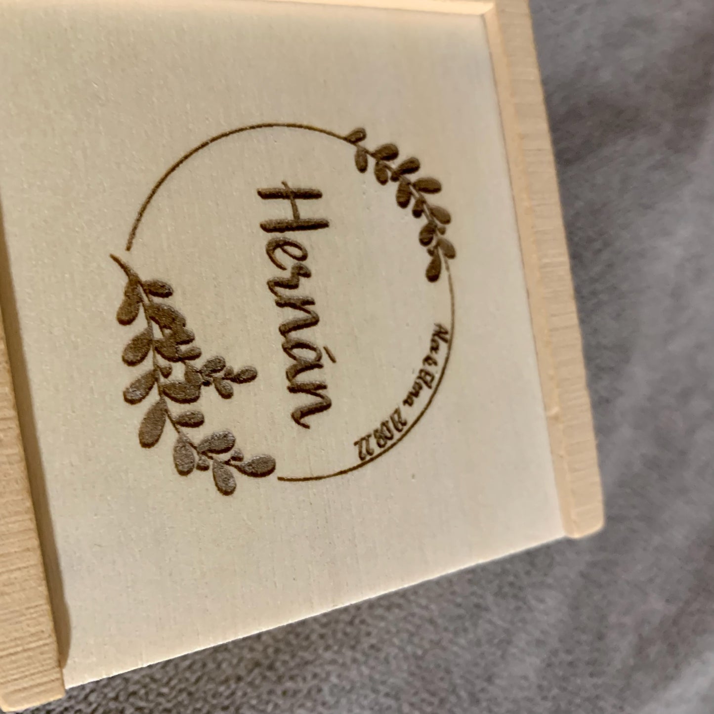Caja de madera 3 en raya