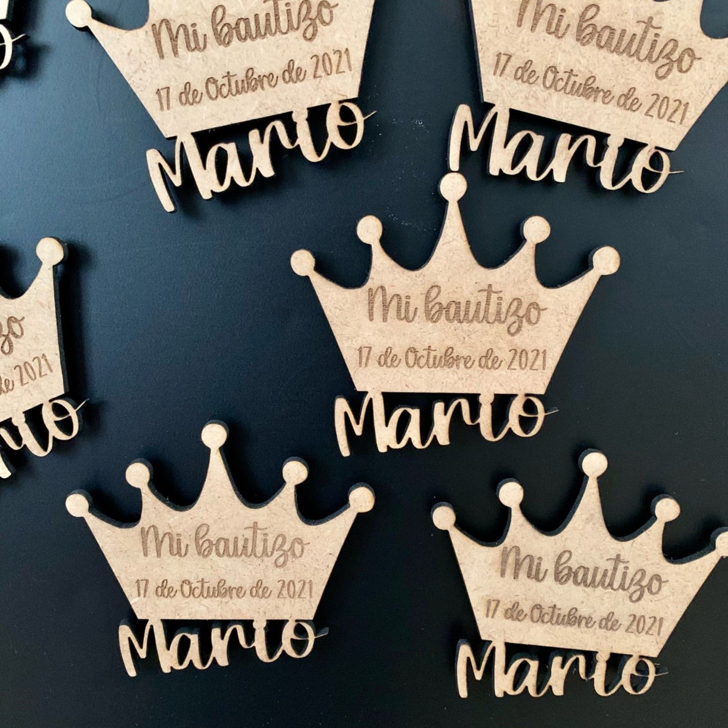 Imán con Nombre en Madera