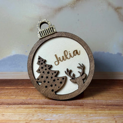 BOLA DE NAVIDAD CIERVO