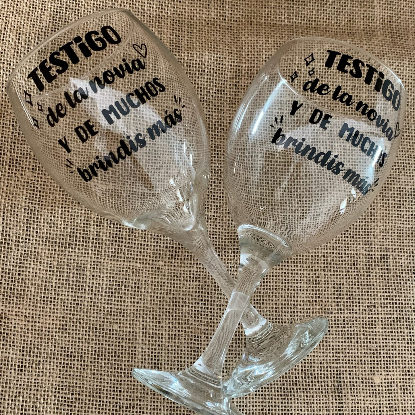 Copa de Combinado "Testigo del Novio o Novia" con Caja Personalizable