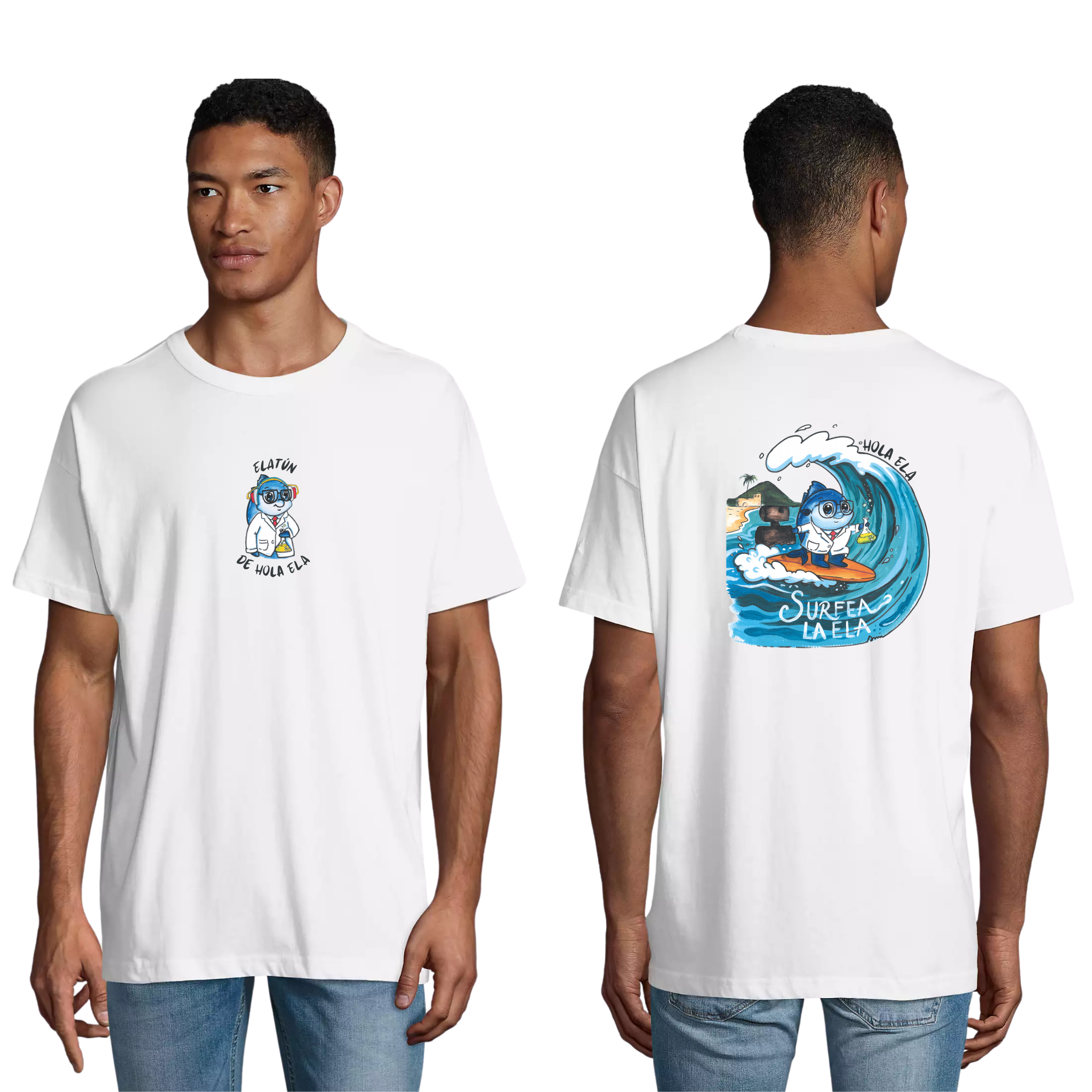 CAMISETA UNISEX OVERSIZE "SURFEA LA ELA"