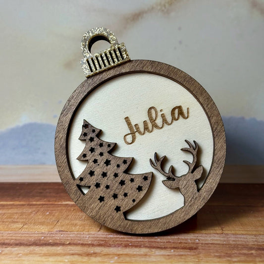 BOLA DE NAVIDAD CIERVO