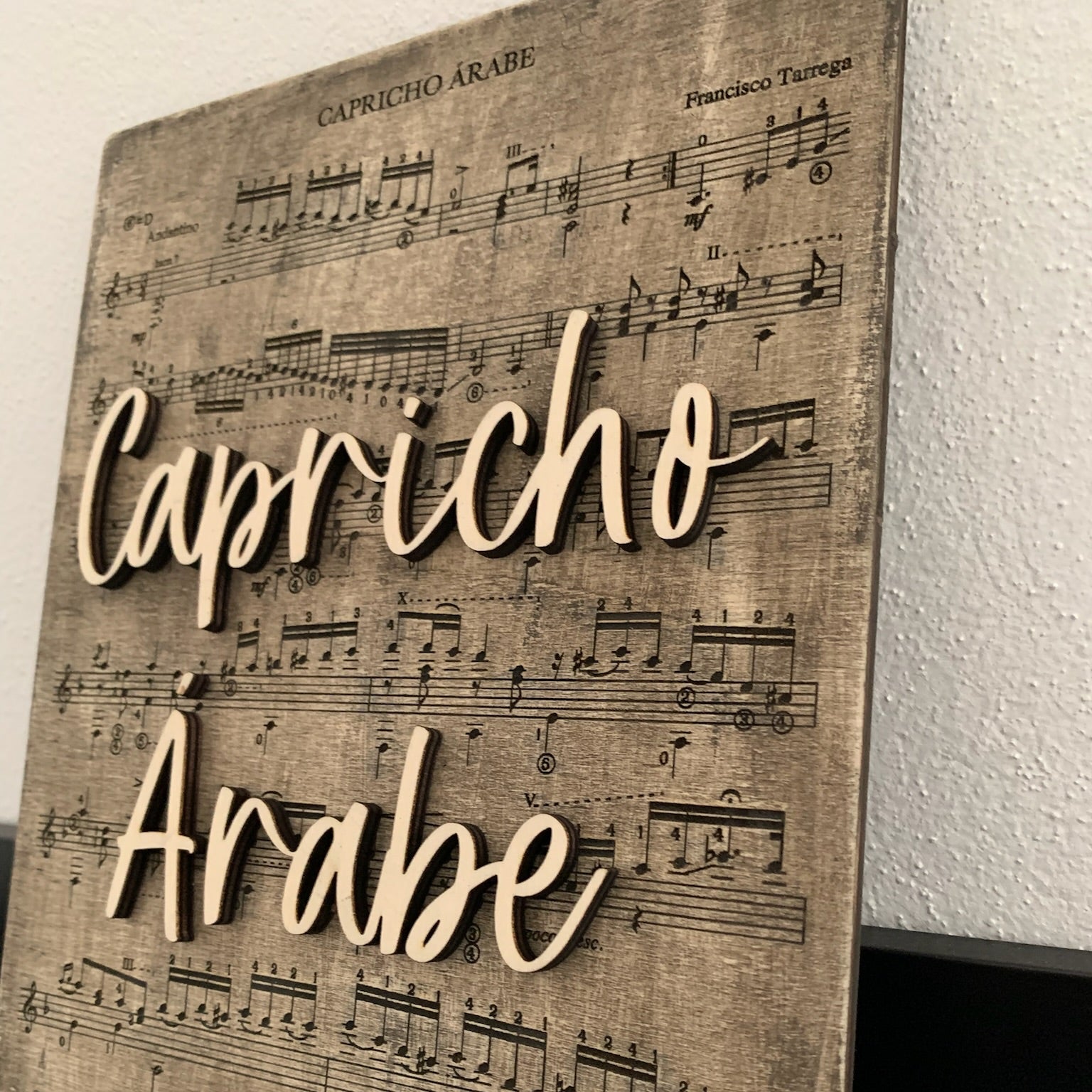 Partitura de Madera Personalizada