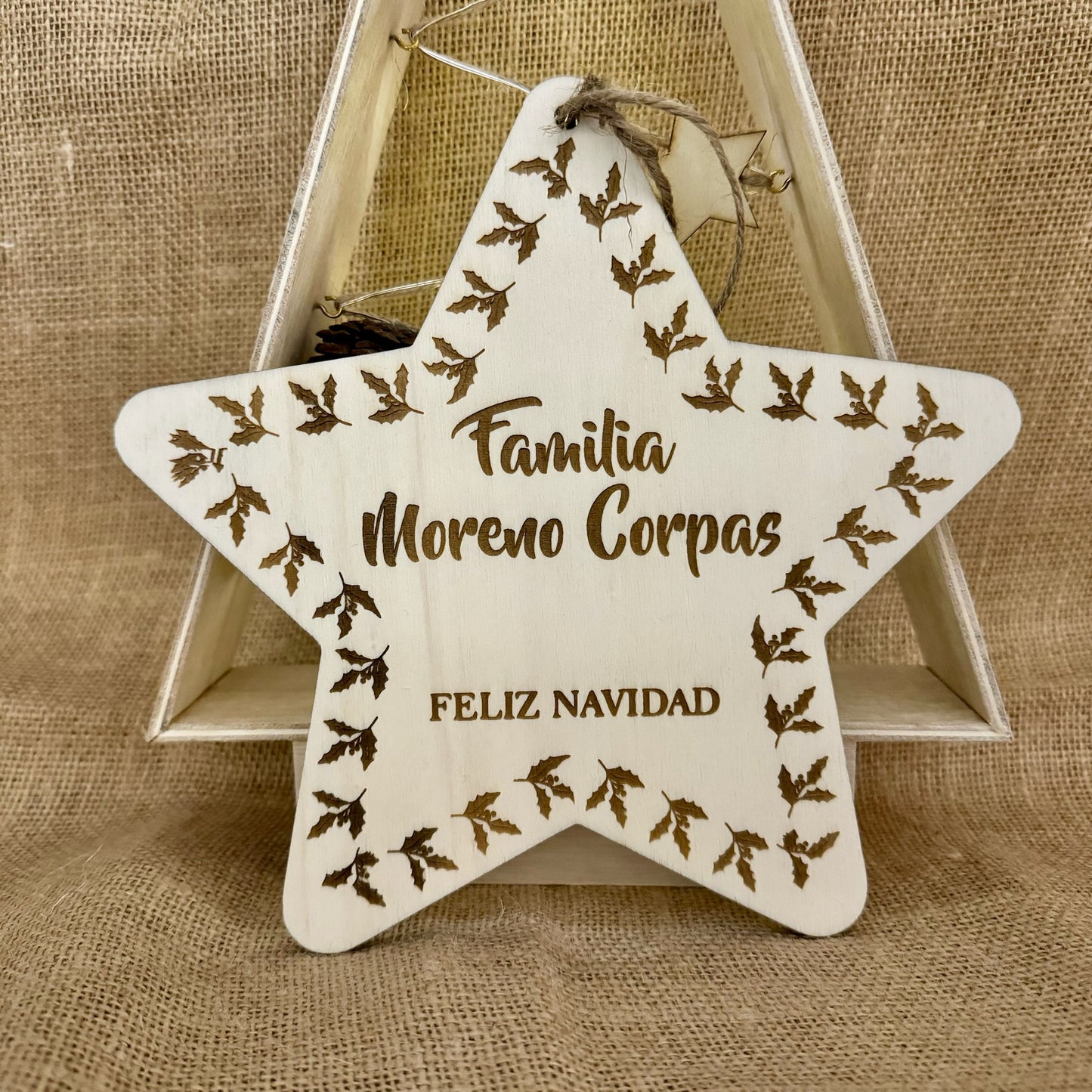 Estrella de Navidad "Familia"