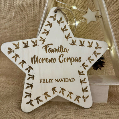 Estrella de Navidad "Familia"