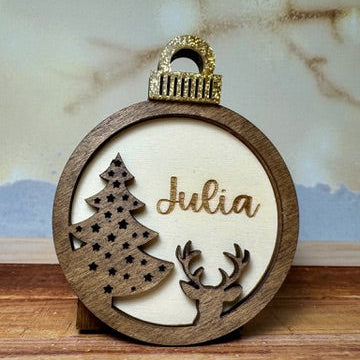 BOLA DE NAVIDAD CIERVO